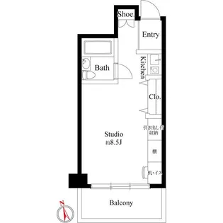 クレセントコート川崎【4階】の間取り