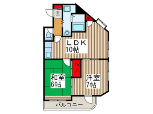 ラ・リシェス並木【2階】の間取り