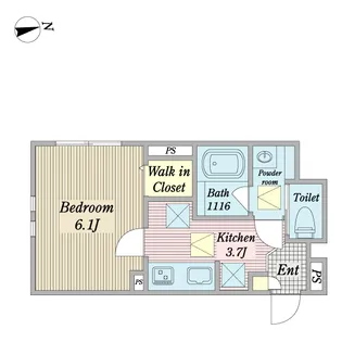 Wat’s等々力【1階】の間取り