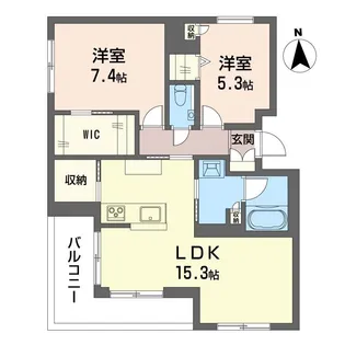 クオリスタ【2階】の間取り
