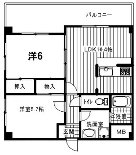 ノーマンヒルズ【2階】の間取り