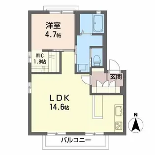 ウエストガーデンII【1階】の間取り