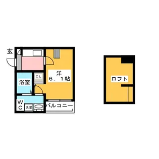 Core Kanayama【1階】の間取り