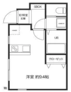 メリディアン三ノ輪II【1階】の間取り