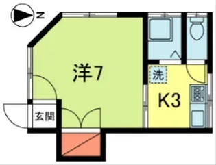 尾崎荘【1階】の間取り