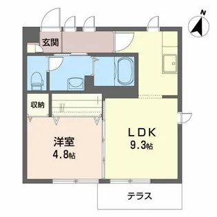 シャーメゾン・S【1階】の間取り