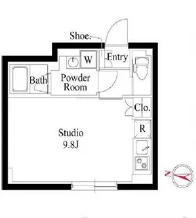 アバンティア中野新橋【2階】の間取り