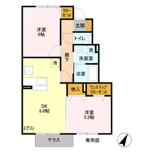 ゴールデンリバー【1階】の間取り