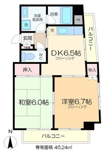ジュネス石川【3階】の間取り