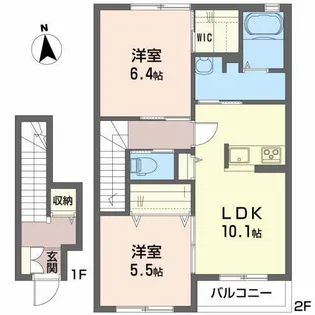 コージーコート【2階】の間取り