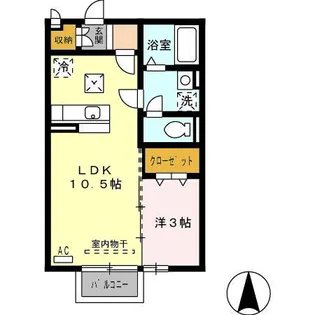 レトロヴィレッジ【1階】の間取り