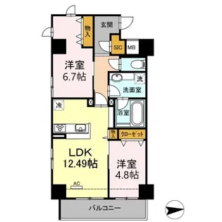 SORA【10階】の間取り