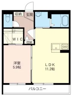 クラヴィエ23【1階】の間取り