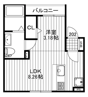 cuu setagaya【2階】の間取り