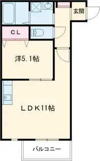 ブラン荒井A棟【3階】の間取り