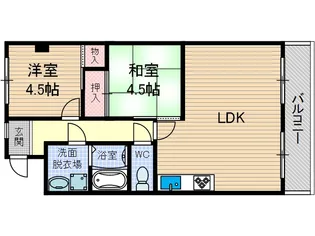 ニュー星見ハイツ【4階】の間取り