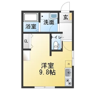 HEBEL MAISON 上足洗【1階】の間取り