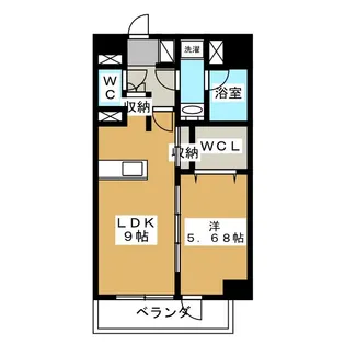 カーサデェソレアード【2階】の間取り