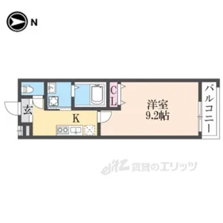 フジパレス花園西町【3階】の間取り