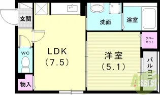 ネオイースト【1階】の間取り