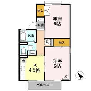サン・ドエル【2階】の間取り