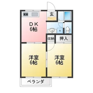 フレグランス平田【2階】の間取り