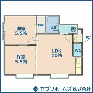 H&M発寒南【2階】の間取り