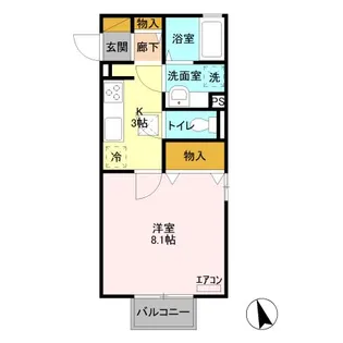 アマービレ マユミ II【1階】の間取り