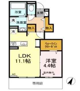 ルージュ吉野ヶ里【1階】の間取り
