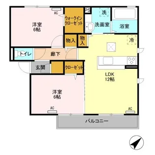 セレーノ IIB【2階】の間取り