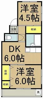 ヴィラ国立【2階】の間取り