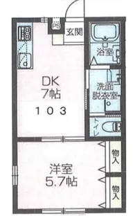 Crest II【1階】の間取り