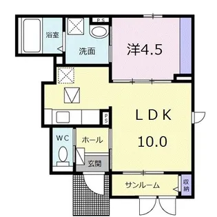 リバーサイドパーク【1階】の間取り