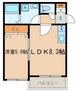 メープルコート【1階】の間取り