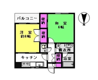 ラ・メゾン2【2階】の間取り
