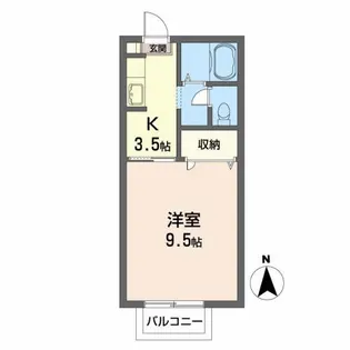 ラルジュ桜ヶ丘【2階】の間取り