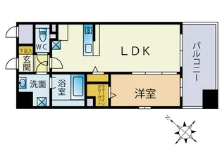 Liaison博多駅東【8階】の間取り