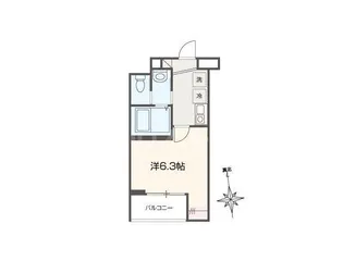 Calme Yatsuka【1階】の間取り