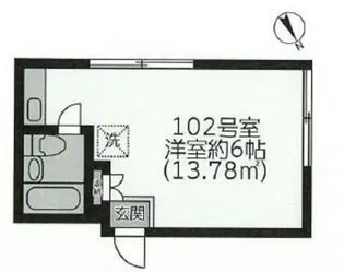 若葉ハイツ【1階】の間取り