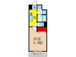 ピュ-ル【5階】の間取り