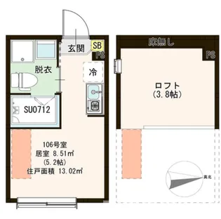 ハーモニーテラス東大泉II【1階】の間取り