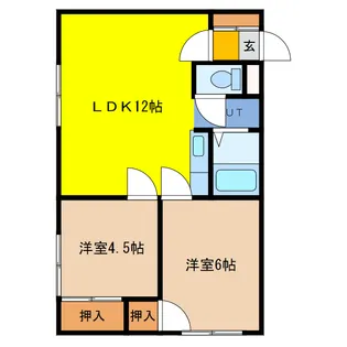 サンシャイン15【2階】の間取り