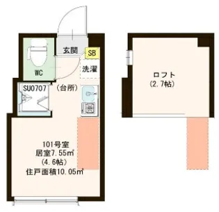 Nanolro Cuore【1階】の間取り