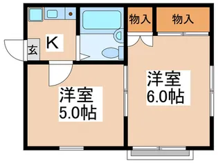 久我山ハイツ【2階】の間取り