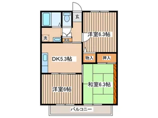 メゾン作ノ口【2階】の間取り