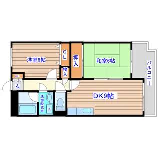 ボヌール荒井III【3階】の間取り