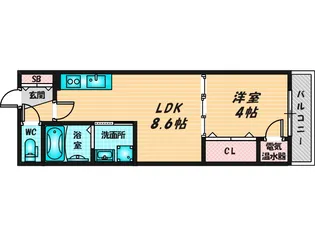 F asecia Rumina【1階】の間取り
