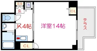 レイ・ローズビル【1階】の間取り