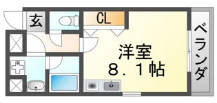 アーデン江坂II【4階】の間取り