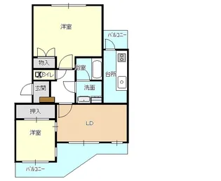 メゾンカルム【3階】の間取り